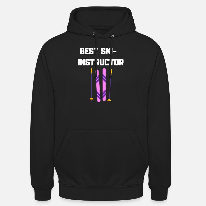 Meilleur moniteur de ski - Sweat-shirt à capuche unisexe - noir