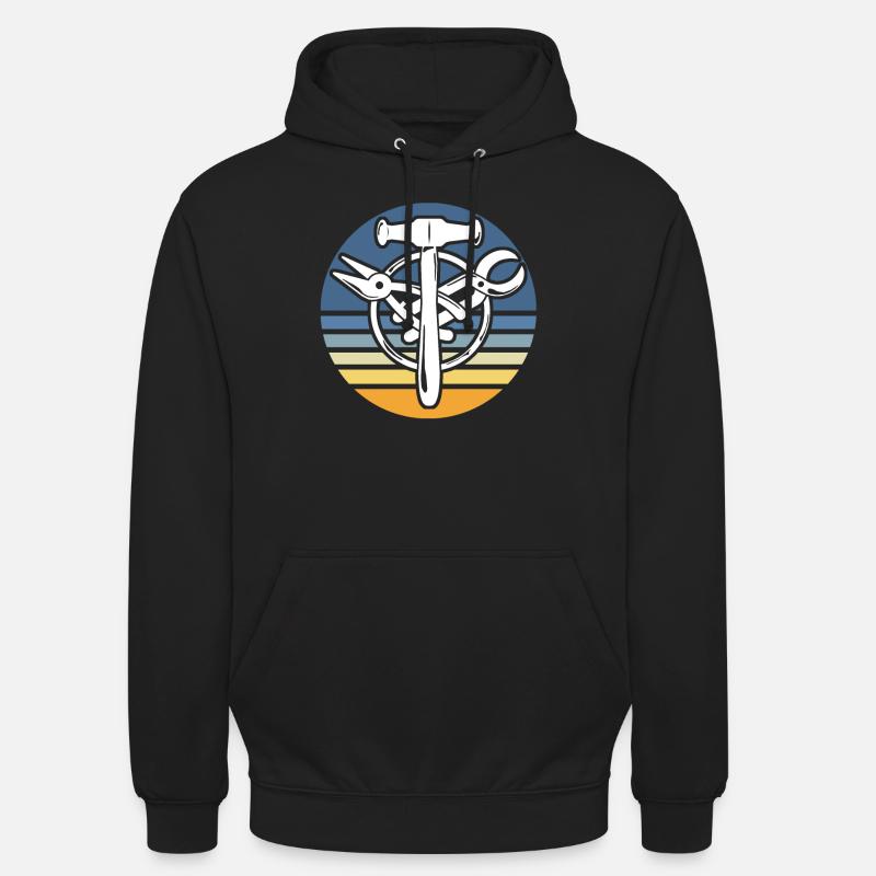 Guilde Spengler Motif Bauspengler - Sweat-shirt à capuche unisexe - noir