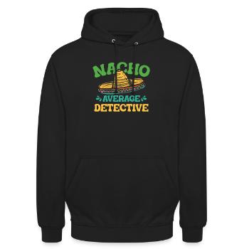 Nacho Detective - Unisex Hoodie - black - Front - Alina (178cm) & Michal (187cm)