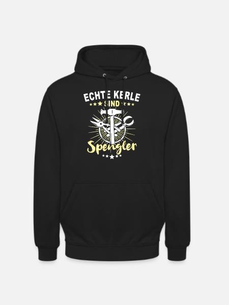 Spengler Beruf Bauspengler Sprüche - Unisex Hoodie - Schwarz
