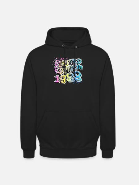 Limited Edition 1988 Graffiti - Unisex Hoodie - black