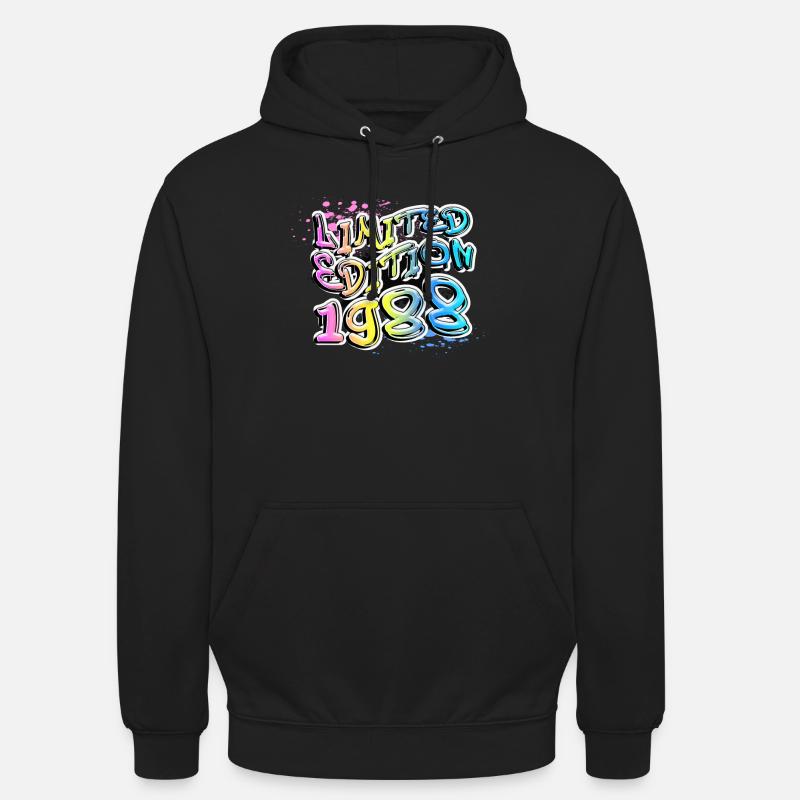 Édition limitée 1988 Graffiti - Sweat-shirt à capuche unisexe - noir