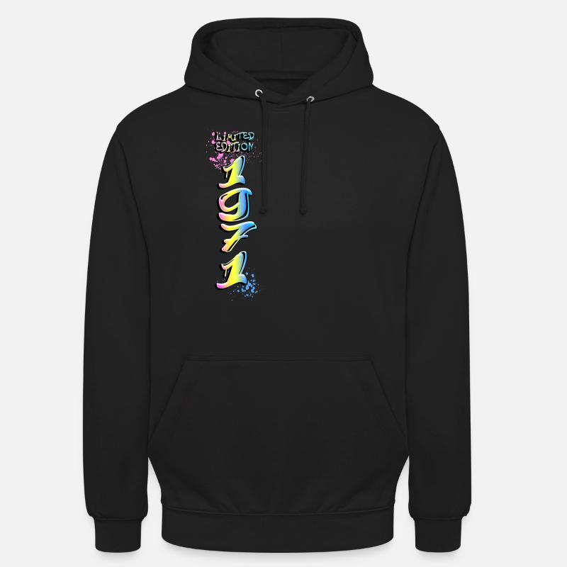 Édition limitée 1971 Graffiti - Sweat-shirt à capuche unisexe - noir