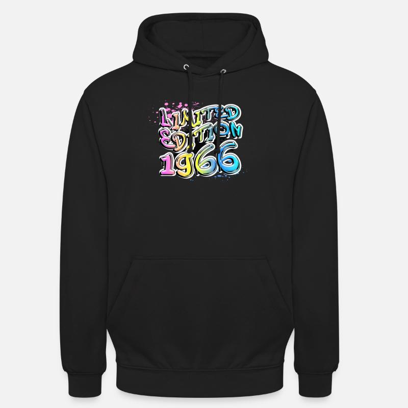Édition limitée 1966 Graffiti - Sweat-shirt à capuche unisexe - noir