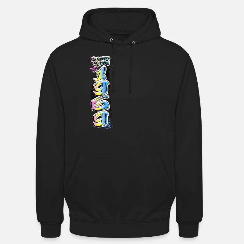 Édition limitée 1969 Graffiti - Sweat-shirt à capuche unisexe - noir