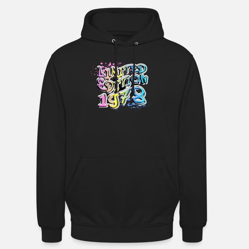 Édition limitée 1978 Graffiti - Sweat-shirt à capuche unisexe - noir