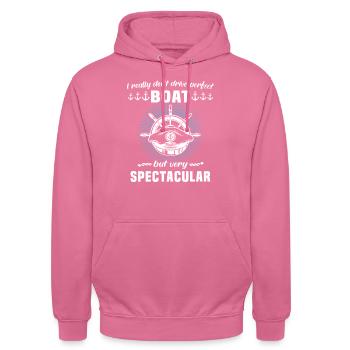Bateau capitaine de bateau sport permis bateau - Sweat-shirt à capuche unisexe - rose - Devant - Alina (178cm) & Michal (187cm)