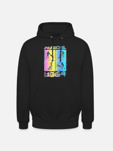 Awesome since 1964. Agility, Hundetraining - Unisex Hoodie - black