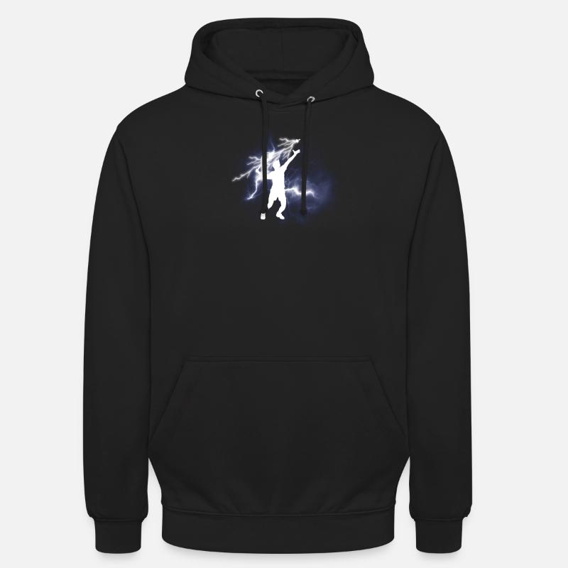 Badminton Geschenkidee Sport Design - Unisex Hoodie - Schwarz