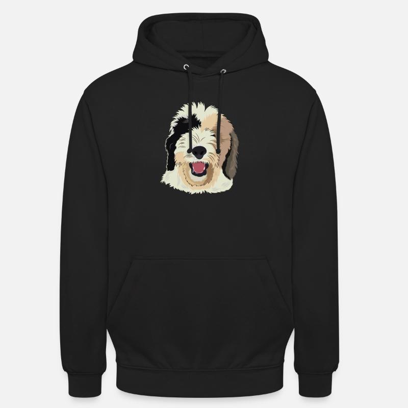 Sheepadoodle Hund Geschenk - Unisex Hoodie - Schwarz