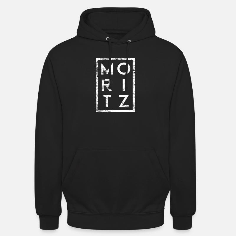 Moritz Minimalisme - Sweat-shirt à capuche unisexe - noir