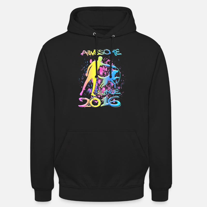 Génial depuis 2016. Agilité, Hundetraining - Sweat-shirt à capuche unisexe - noir
