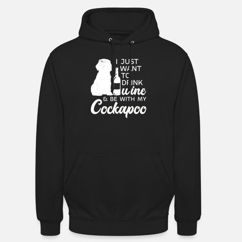 Cockapoo Chien - Sweat-shirt à capuche unisexe - noir