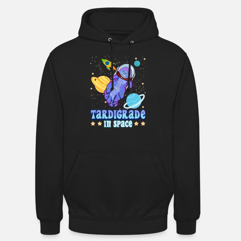 Tardigrades dans l’espace Ours d’eau - Sweat-shirt à capuche unisexe - noir
