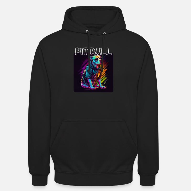 Graffiti Style - Cooler Pitbull 4 - Unisex Hoodie - Schwarz