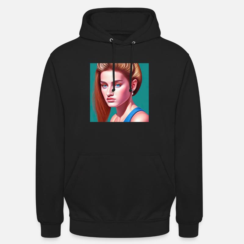 Retrowave Synthwave 80s Design - Unisex Hoodie - Schwarz