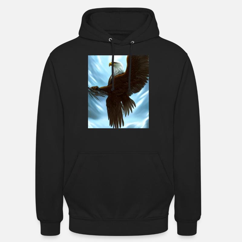 Aigle - Sweat-shirt à capuche unisexe - noir