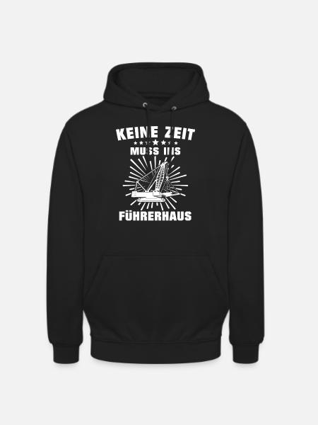 Kranführer Kran Kranfahrer - Unisex Hoodie - Schwarz