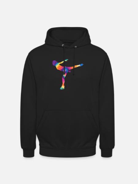 Patinage - Sweat-shirt à capuche unisexe - noir