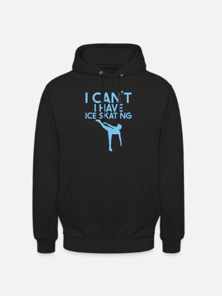 Patinage - Sweat-shirt à capuche unisexe - noir