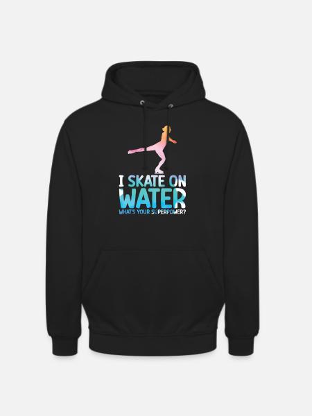Patinage - Sweat-shirt à capuche unisexe - noir
