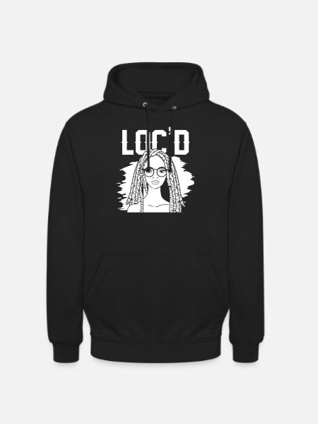 It's The Locs For Me - Afro Hair Black American - Unisex Hoodie - black
