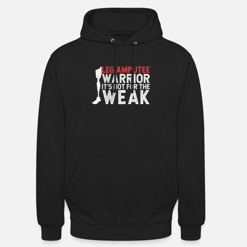 Amputation - Sweat-shirt à capuche unisexe - noir