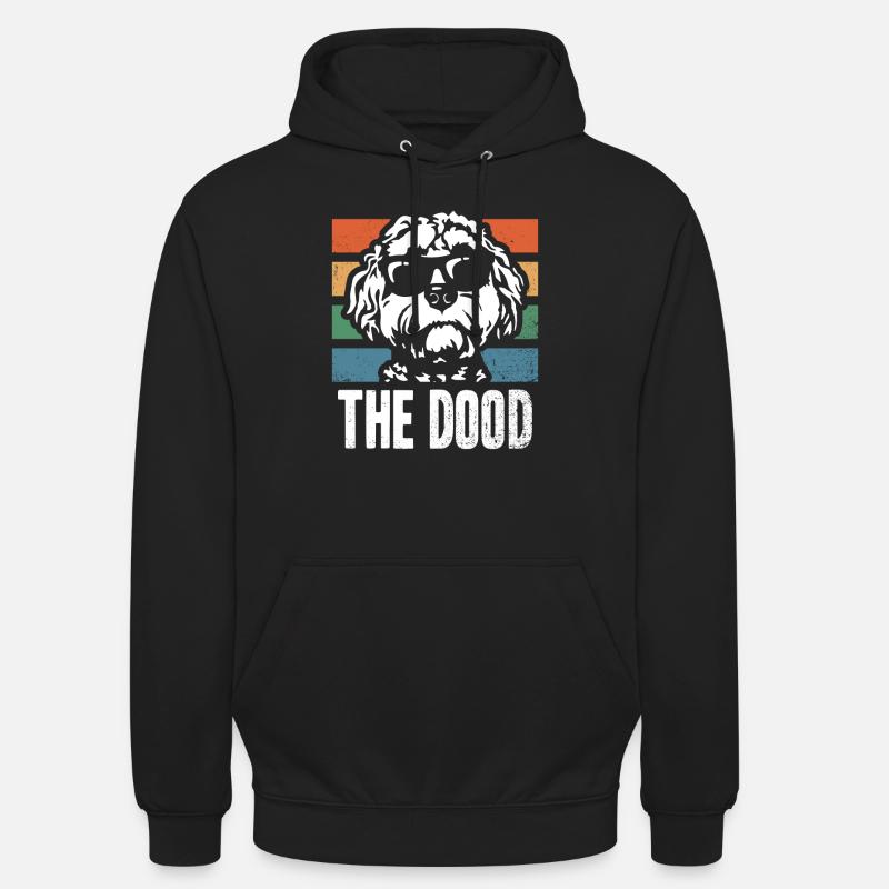 Le Dood Doodle Labradoodle Goldendoodle - Sweat-shirt à capuche unisexe - noir