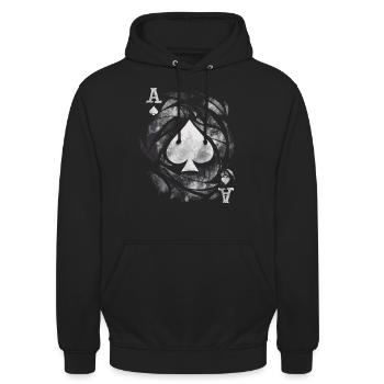 AS NEUTRAL - Unisex Hoodie - Schwarz - Vorne - Alina (178cm) & Michal (187cm)