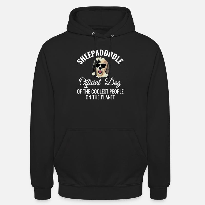 Sheepadoodle Doodle Dog - Sweat-shirt à capuche unisexe - noir