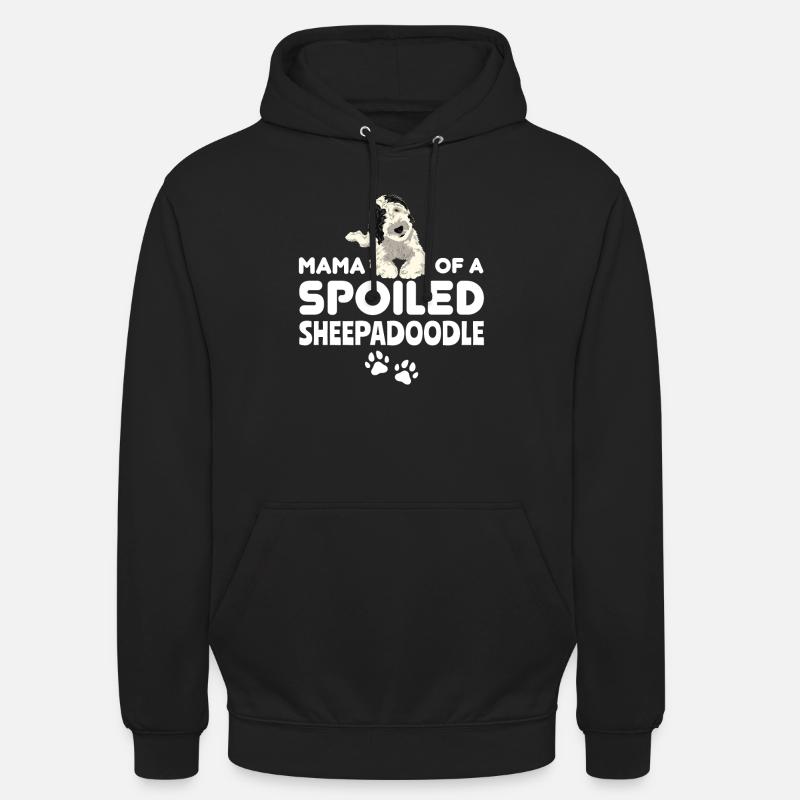 Sheepadoodle Doodle Dog - Sweat-shirt à capuche unisexe - noir