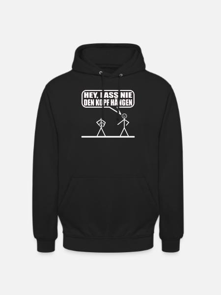 Funny stick figure - Unisex Hoodie - black