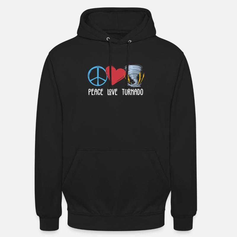 Tornade - Sweat-shirt à capuche unisexe - noir