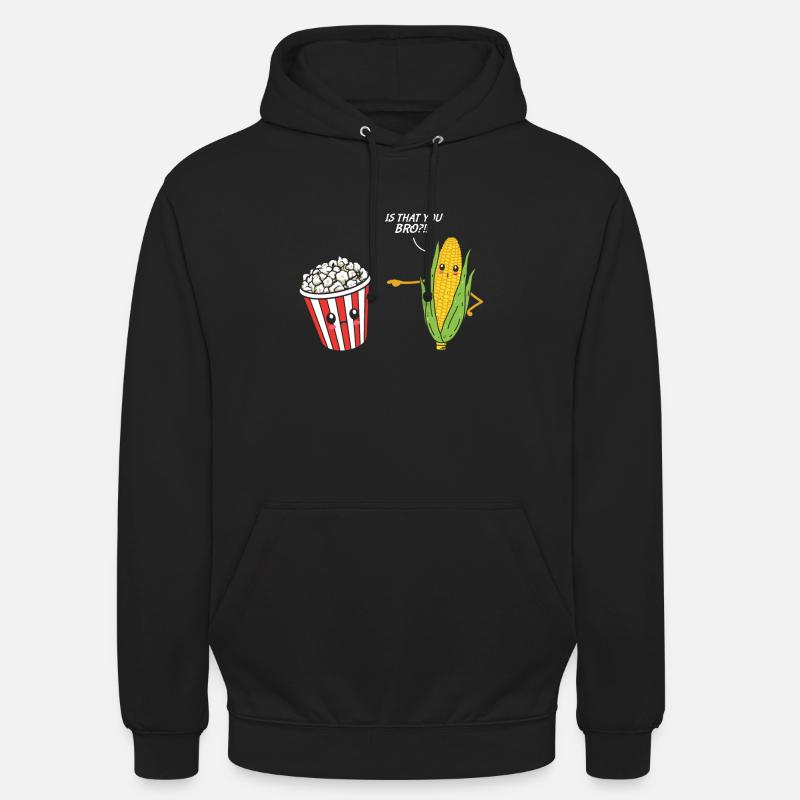 Pop-corn - Sweat-shirt à capuche unisexe - noir