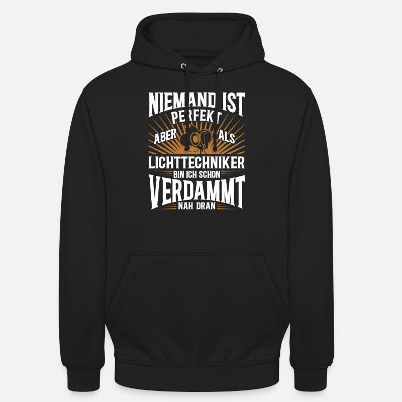 Lichttechnik Beleuchtungstechniker Lichttechniker - Unisex Hoodie - Schwarz