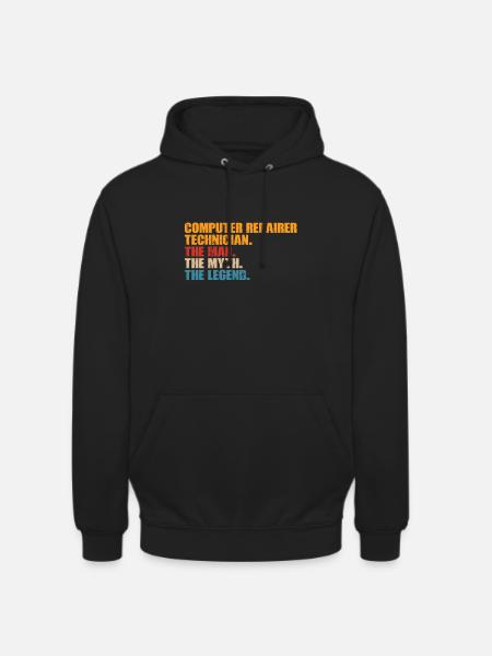 Computerreparaturtechnologie -Support -Technologie - Unisex Hoodie - Schwarz