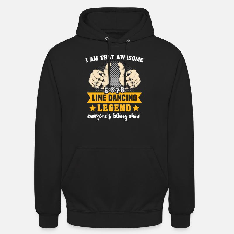 Line Dancing Line Dance - Unisex Hoodie - black