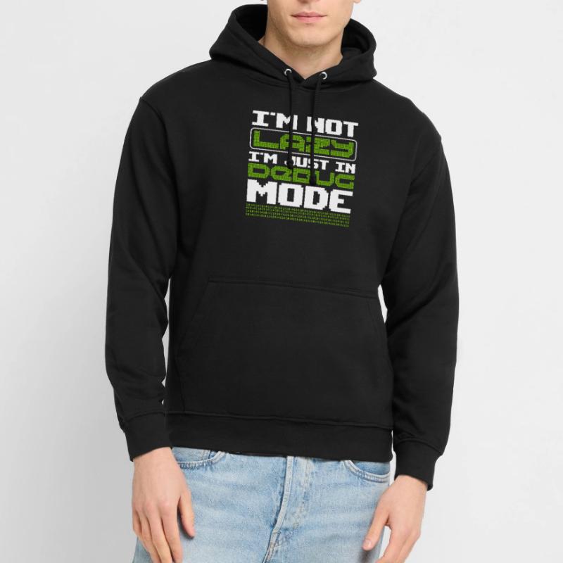 Pas paresseux en mode de débogage Code de programmation de l’algorithme Sweat-shirt à capuche unisexe