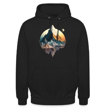SURREAL - Unisex Hoodie - black - Front - Alina (178cm) & Michal (187cm)