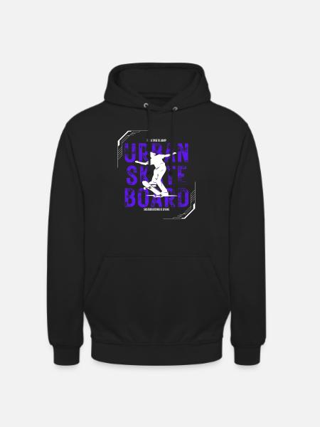 Urban Skate Board - Unisex Hoodie - Schwarz