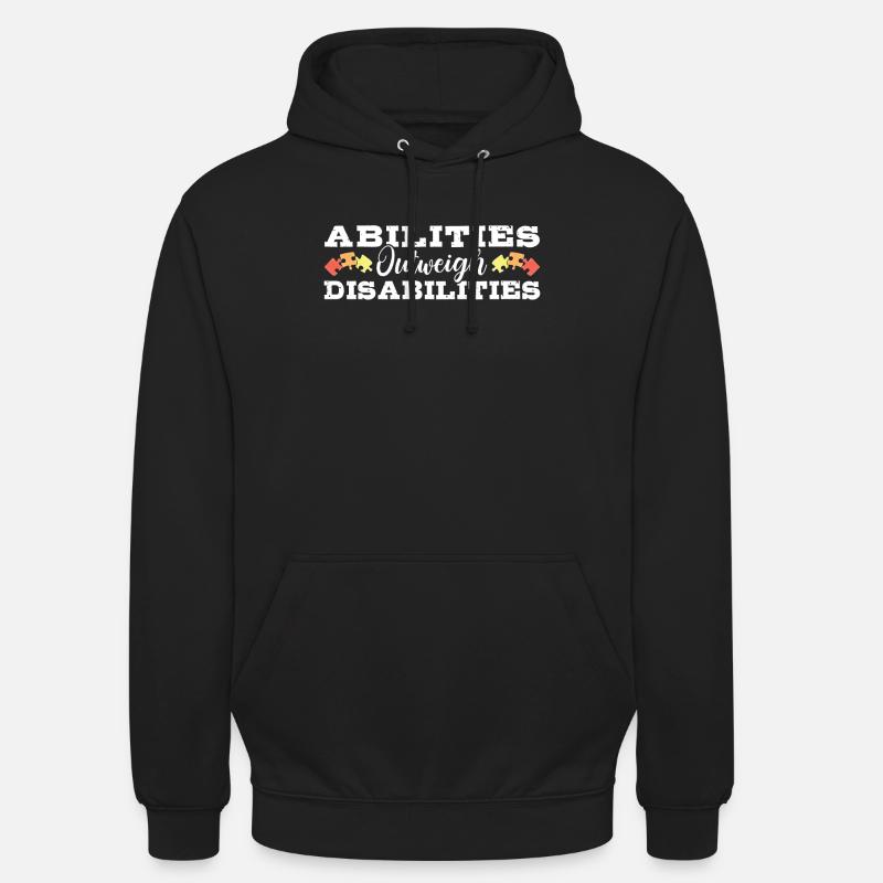 Autism awareness - abilities predominate - Unisex Hoodie - black