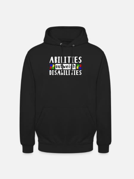 Autism awareness - abilities predominate - Unisex Hoodie - black