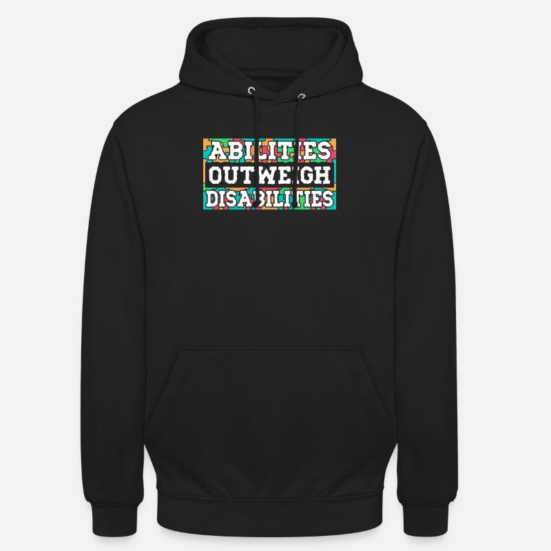 Autism awareness - abilities predominate - Unisex Hoodie - black