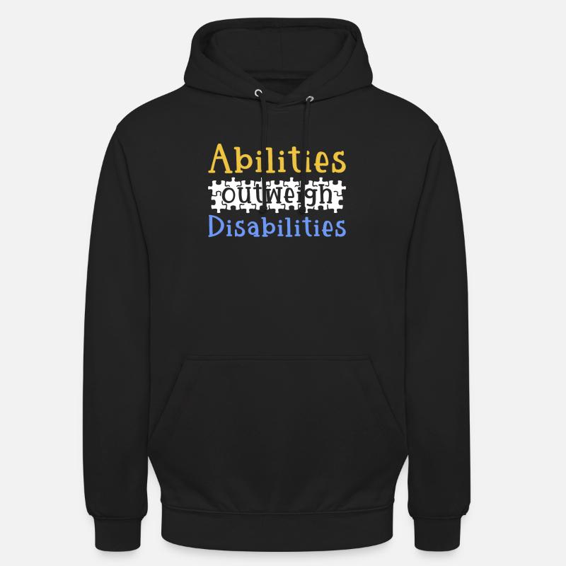 Autism awareness - abilities predominate - Unisex Hoodie - black