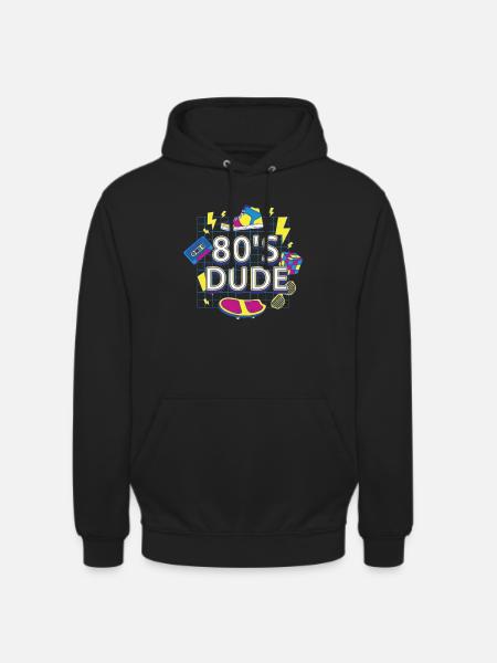 80's Dude Eighties Man - Unisex Hoodie - black