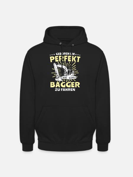 Baggerfuehrer Baggerfahrer - Unisex Hoodie - Schwarz