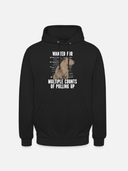 Capybara rodent - Unisex Hoodie - black
