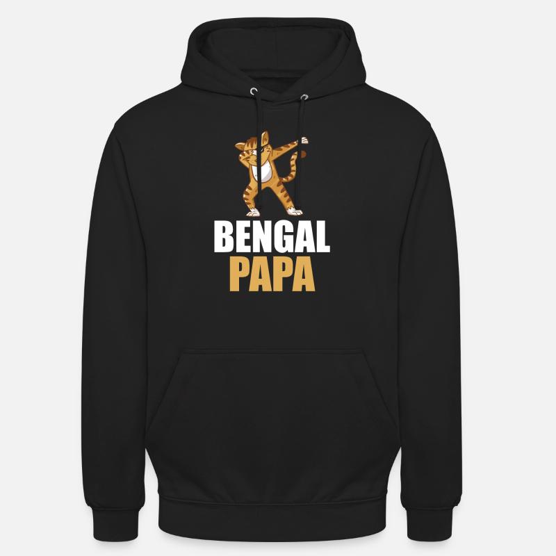Chat Bengal Chat - Sweat-shirt à capuche unisexe - noir