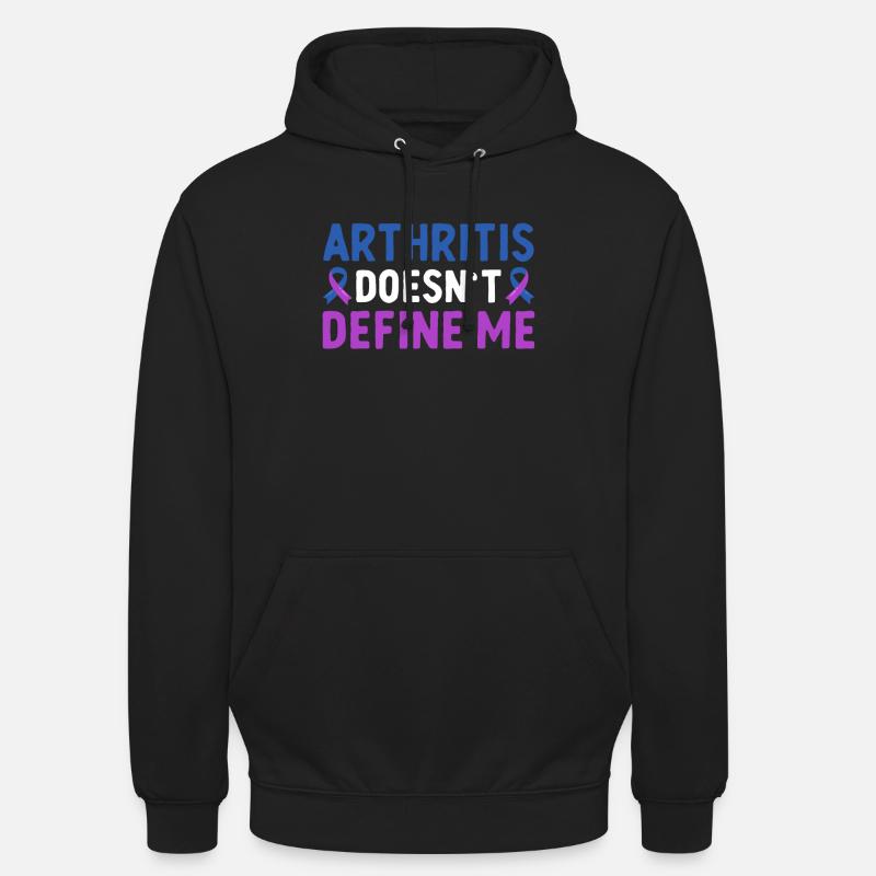 Arthritis Doesn't Define Me Rheumatoid - Unisex Hoodie - black