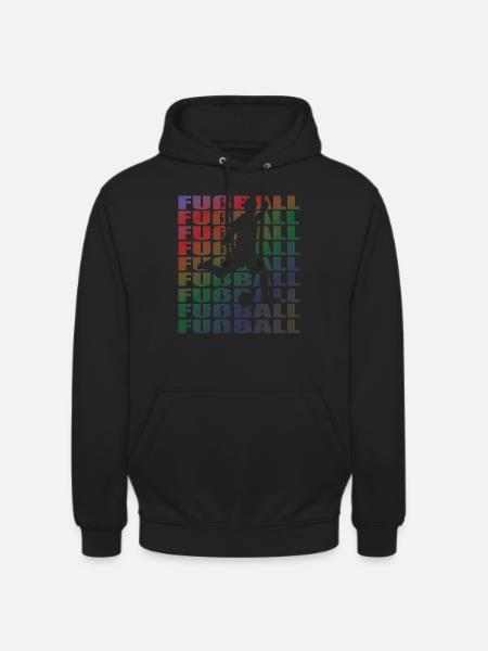 Fußballzubehör Geschenkidee Fußballfan - Unisex Hoodie - Schwarz